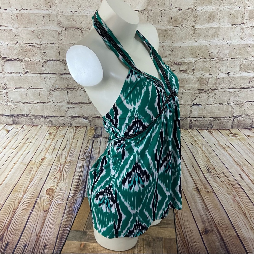 INC international concepts green halters top small - Picture 2 of 9